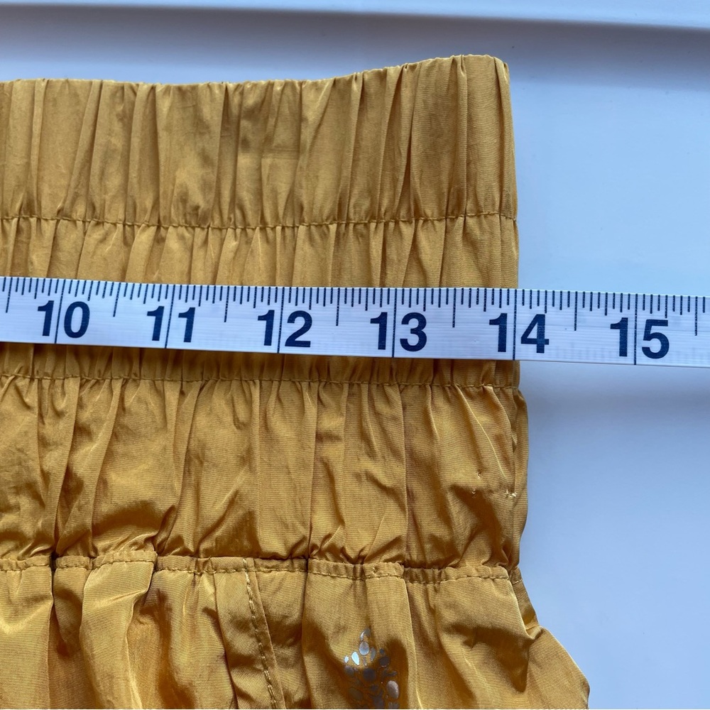 Free People Movement The Way Home Shorts Varsity Gold Women’s Size Medium NWOT - Picture 9 of 13